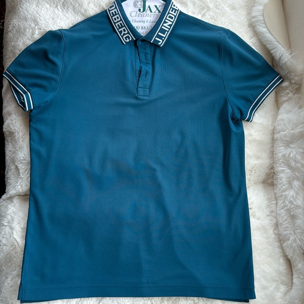 Teal J. Lindeberg golf polo